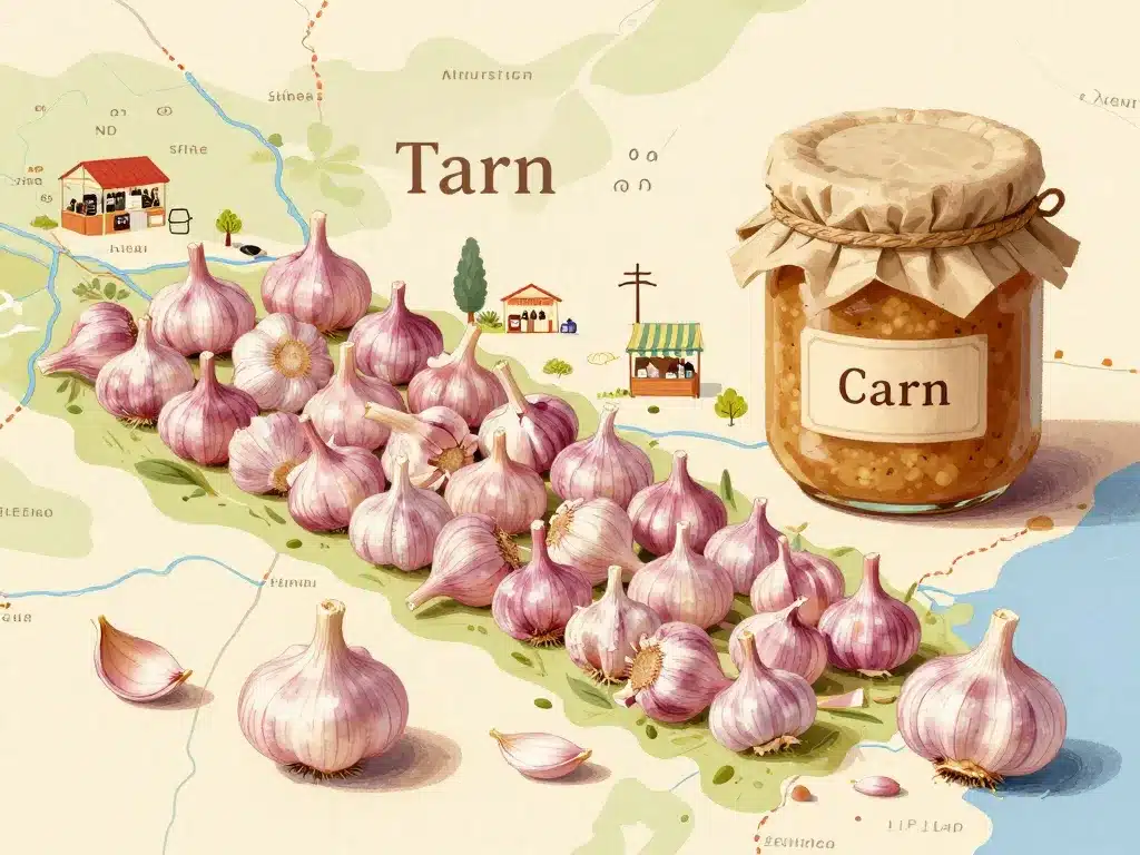 bombe à l'ail tarn recette carte terroir ail rose