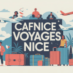 cafnice voyages nice agence illustration vectorielle