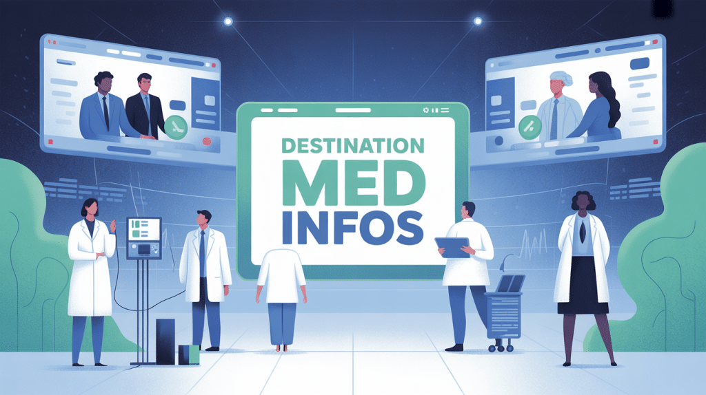 destination med infos illustration plateforme medicale