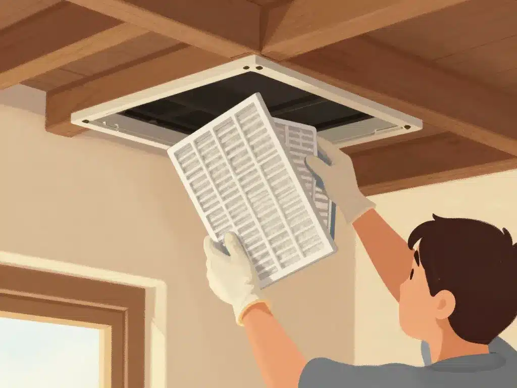 maintenance filtre vmc simple flux changement