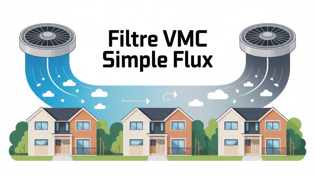 schéma fonctionnement filtre vmc simple flux