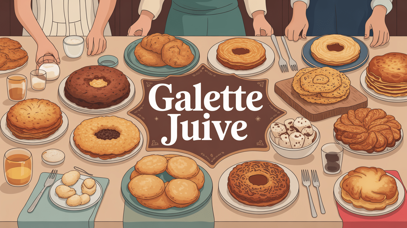 galette juif sur table festive et familiale