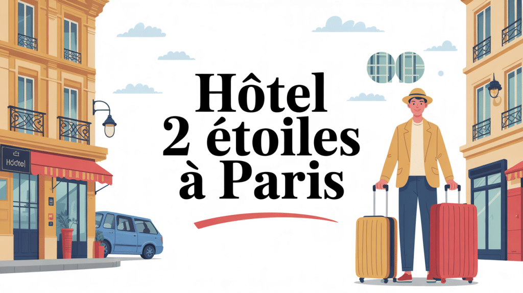 illustration urbaine hotel 2 etoiles paris