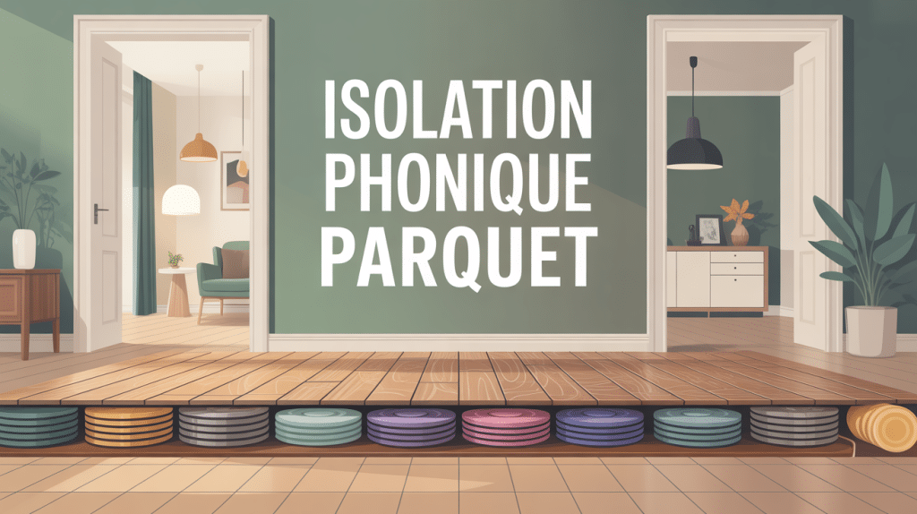 isolation phonique parquet moderne sous-couche coupe schéma
