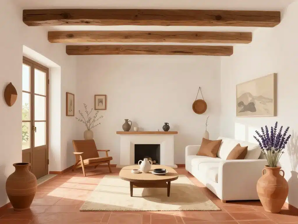 maison style italienne intérieur chaleureux terracotta