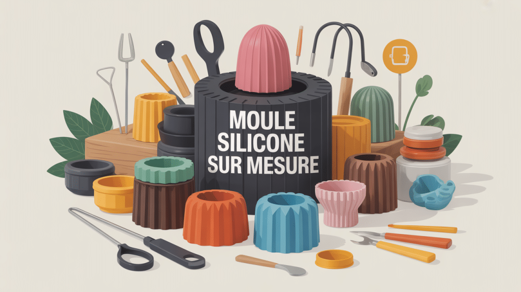 illustration moule silicone sur mesure moderne et personnalisée