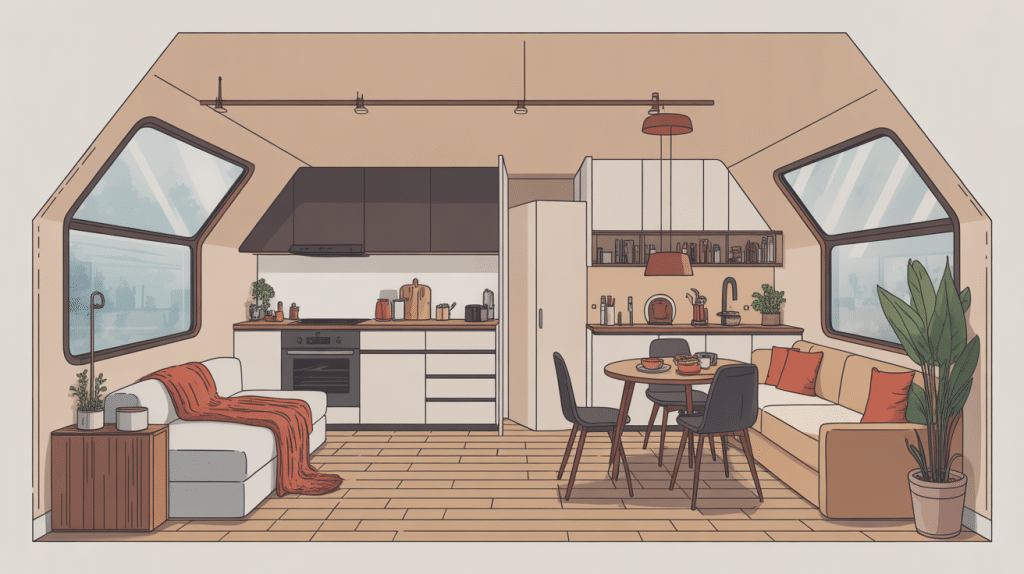 plan aménagement trafic l1h1 espace intérieur organisé