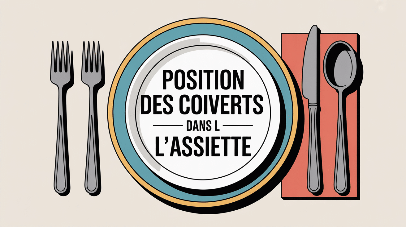 position des couverts dans l'assiette assiette stylisée restaurant
