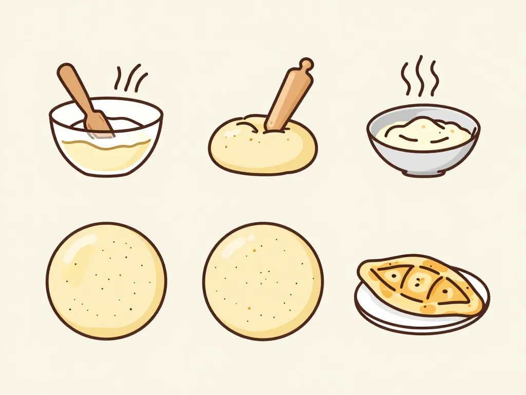 préparer galette juif étapes cuisine