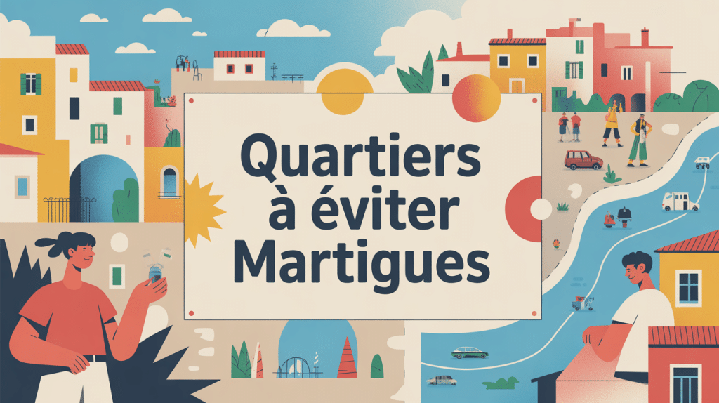 illustration quartier à éviter à Martigues moderne