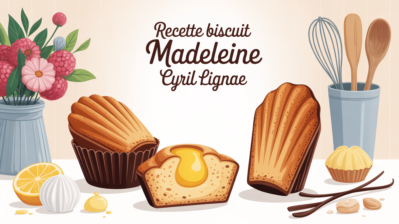 Recette biscuit madeleine Cyril Lignac madeleines dorées moelleuses