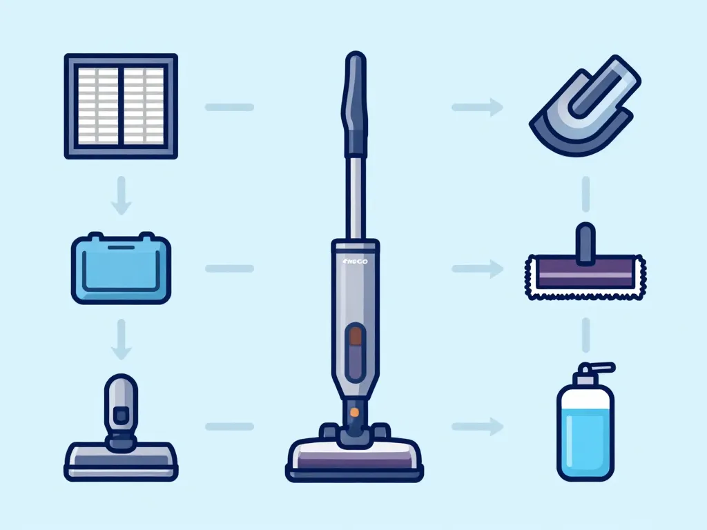 remplacer produit tineco forum schéma accessoires pièces techniques