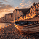 beaux villages autour de fécamp plage yport falaises
