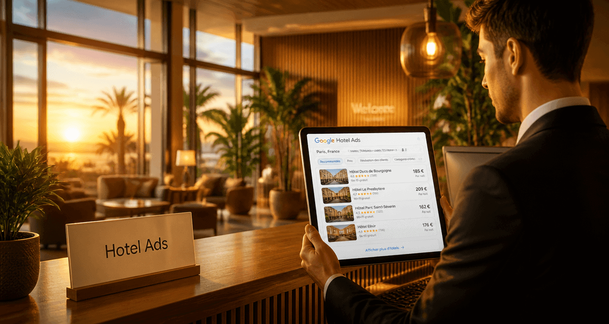 hotel ads réception comparateur prix