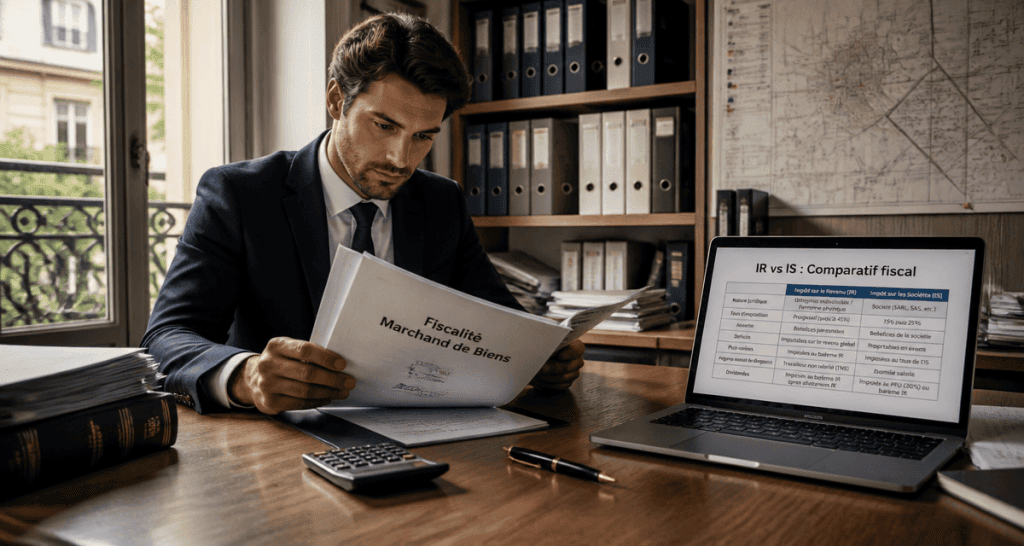 marchand de bien fiscalité bureau expert