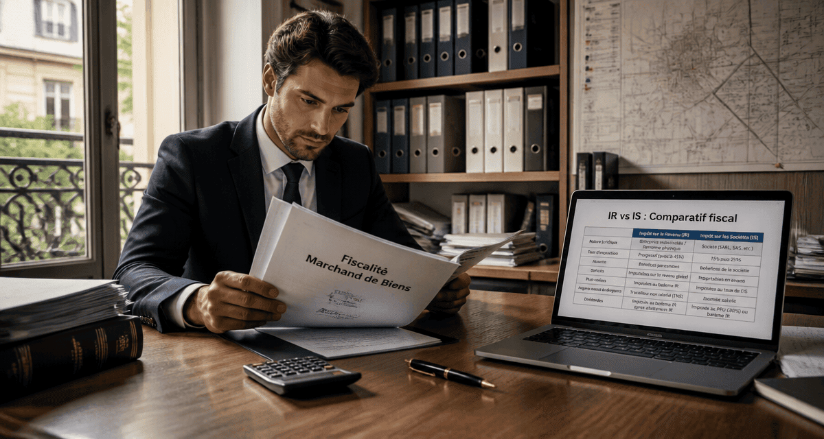 marchand de bien fiscalité bureau expert