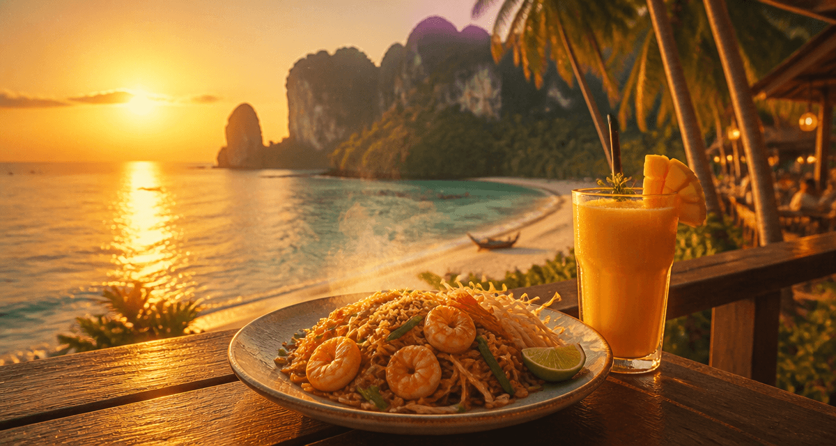 meilleur endroit thailande plage pad thai coucher soleil