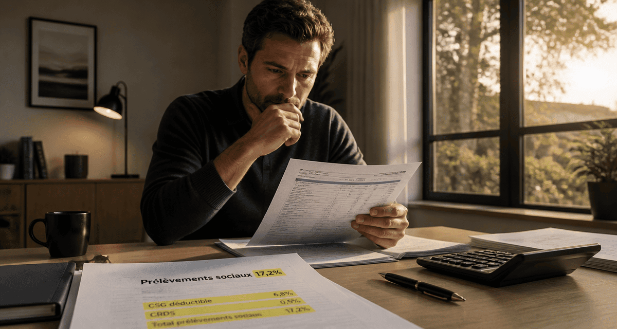 prelevement sociaux sur revenu foncier documents calcul