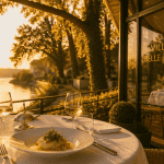restaurant villa belle rive terrasse vue loire