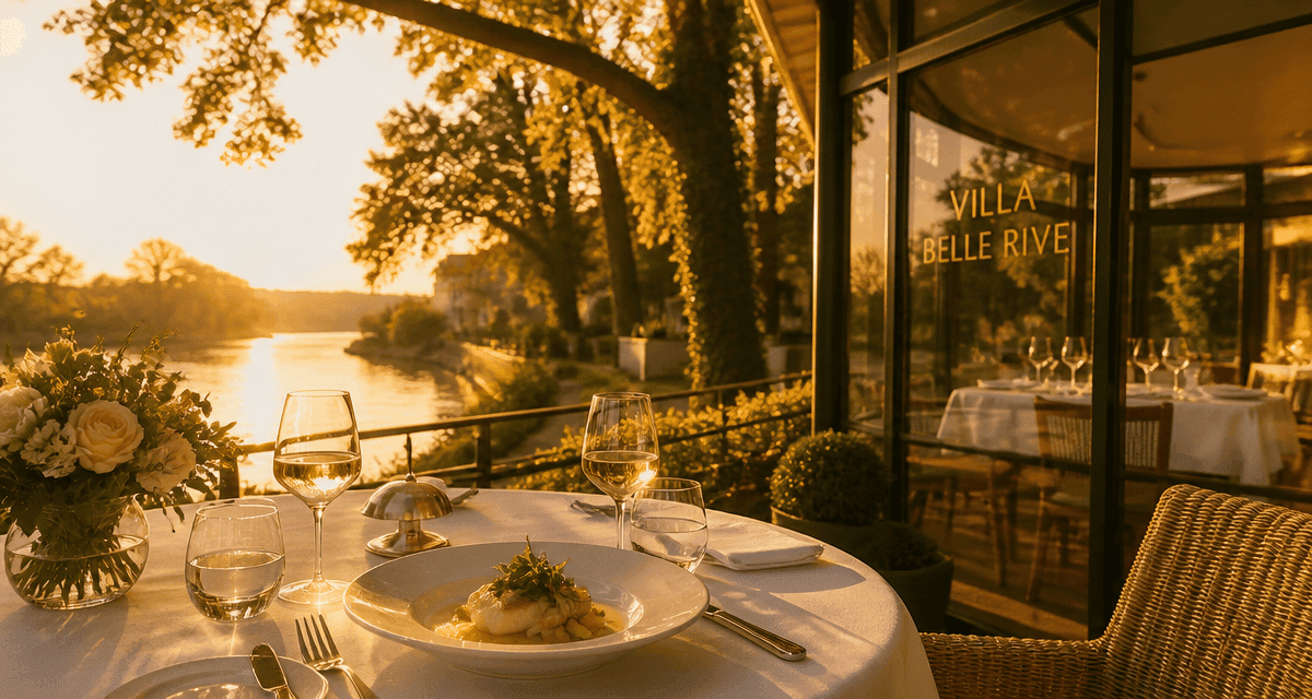 restaurant villa belle rive terrasse vue loire