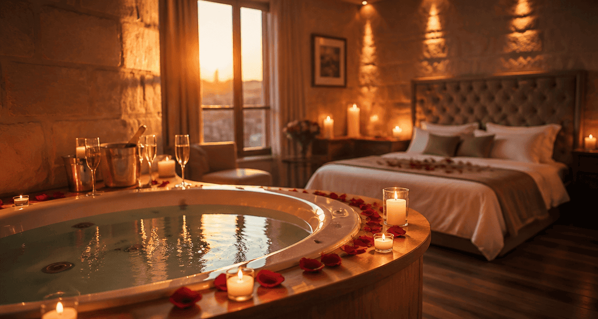 Rooms Tours jacuzzi suite romantique