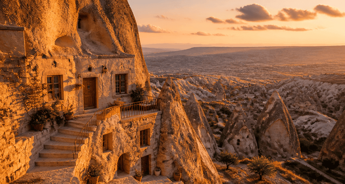 turquie maison troglodyte vue cappadoce
