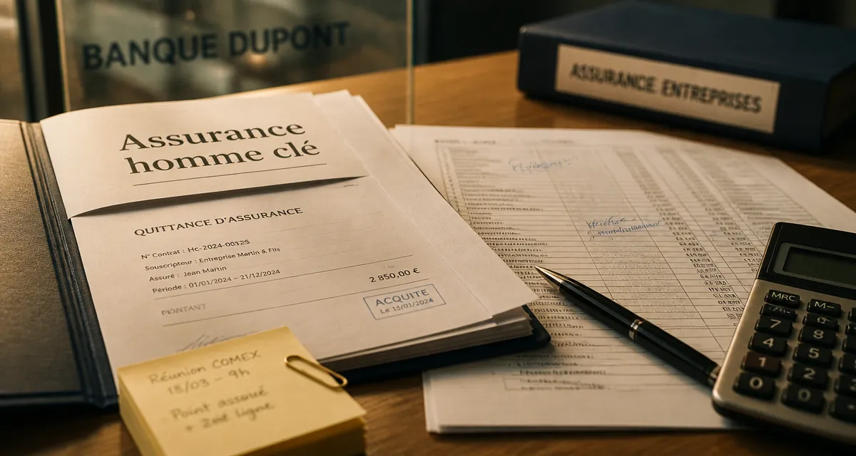 Assurance homme clé comptabilisation : primes, fiscalité, indemnité