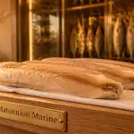 Poissonnerie du Port Vannes filets maturés sur comptoir
