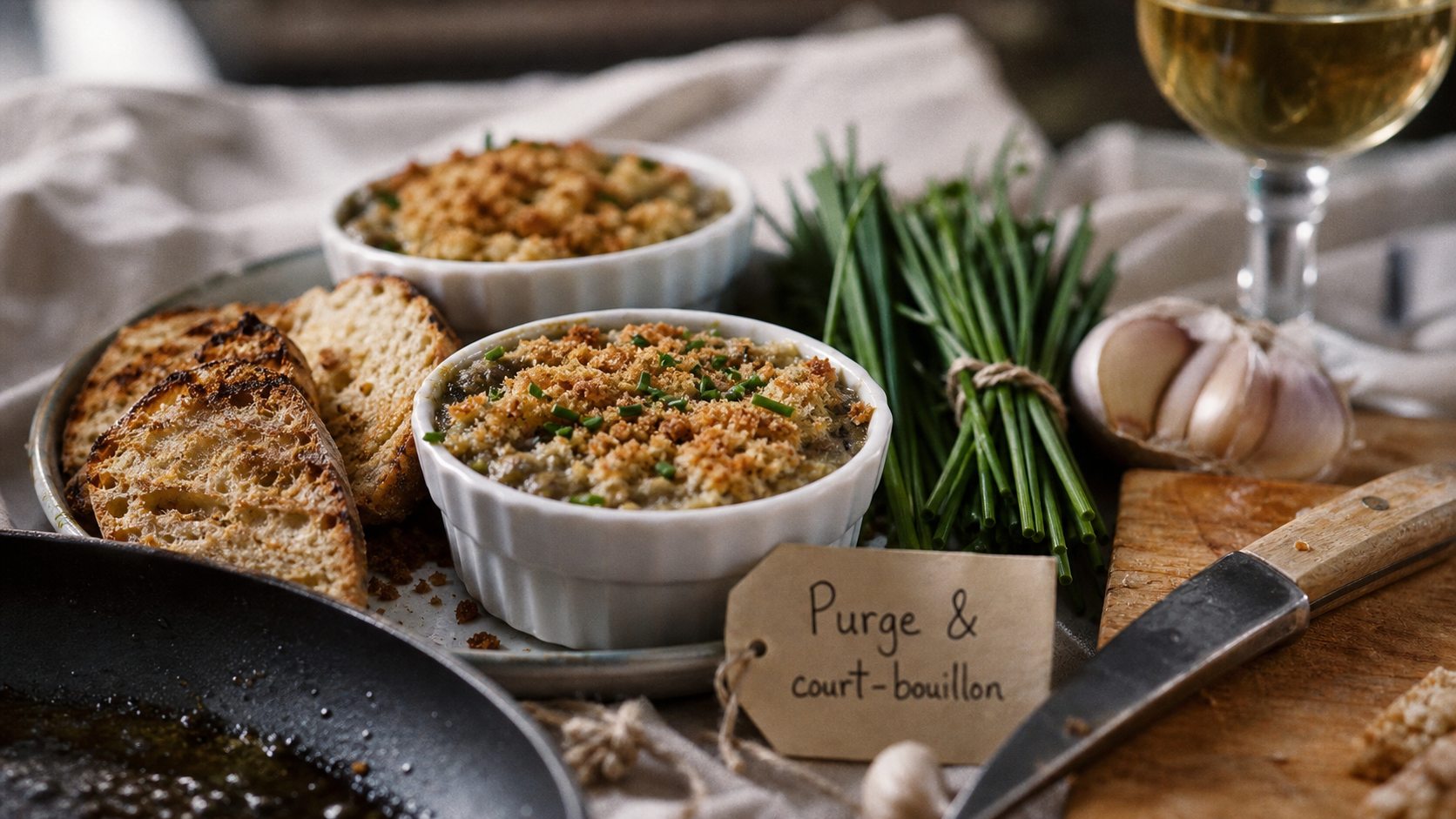Recette limaces : rillettes de limaces au beurre d’ail et ciboulette