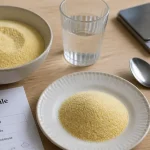 Semoule quantité par personne : portion mesurée sur table