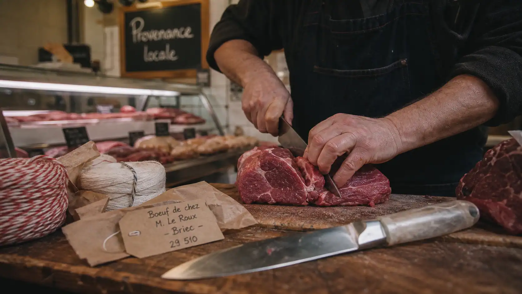 Boucher Quimper : provenance locale et découpe sur mesure en boucherie