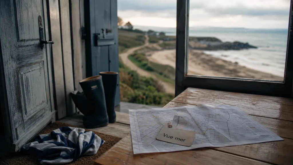 Maison en bord de mer en Bretagne avec vue mer et plage à pied