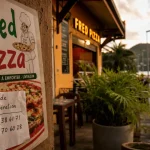 Fred Pizza, pizzeria Sainte-Marie Martinique, entrée près du tombolo