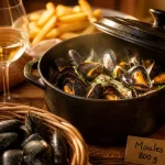 Quelle quantité de moules par personne : 1 litre de moules marinières, coquilles et frites