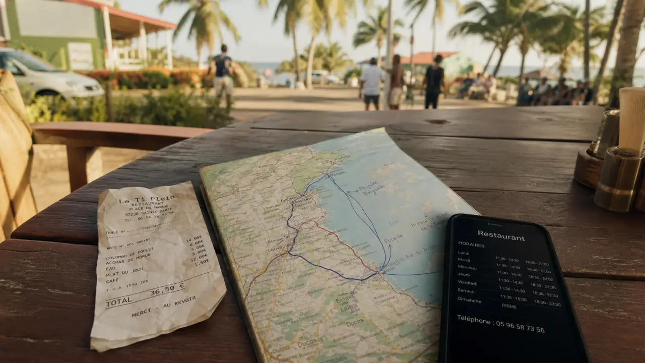 Restaurant a sainte marie martinique : horaires et itinéraire sur carte
