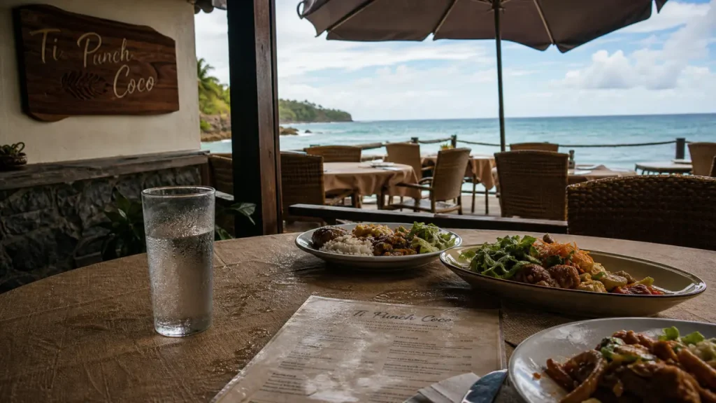 restaurant ti punch coco sainte marie martinique près de la plage de l’Anse Azérot