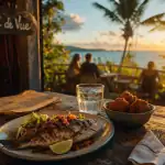 Restaurants Sainte-Marie Martinique : table créole vue mer