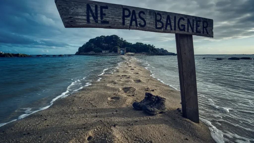 Sainte Marie Martinique tombolo, cordon de sable à traverser sans risque