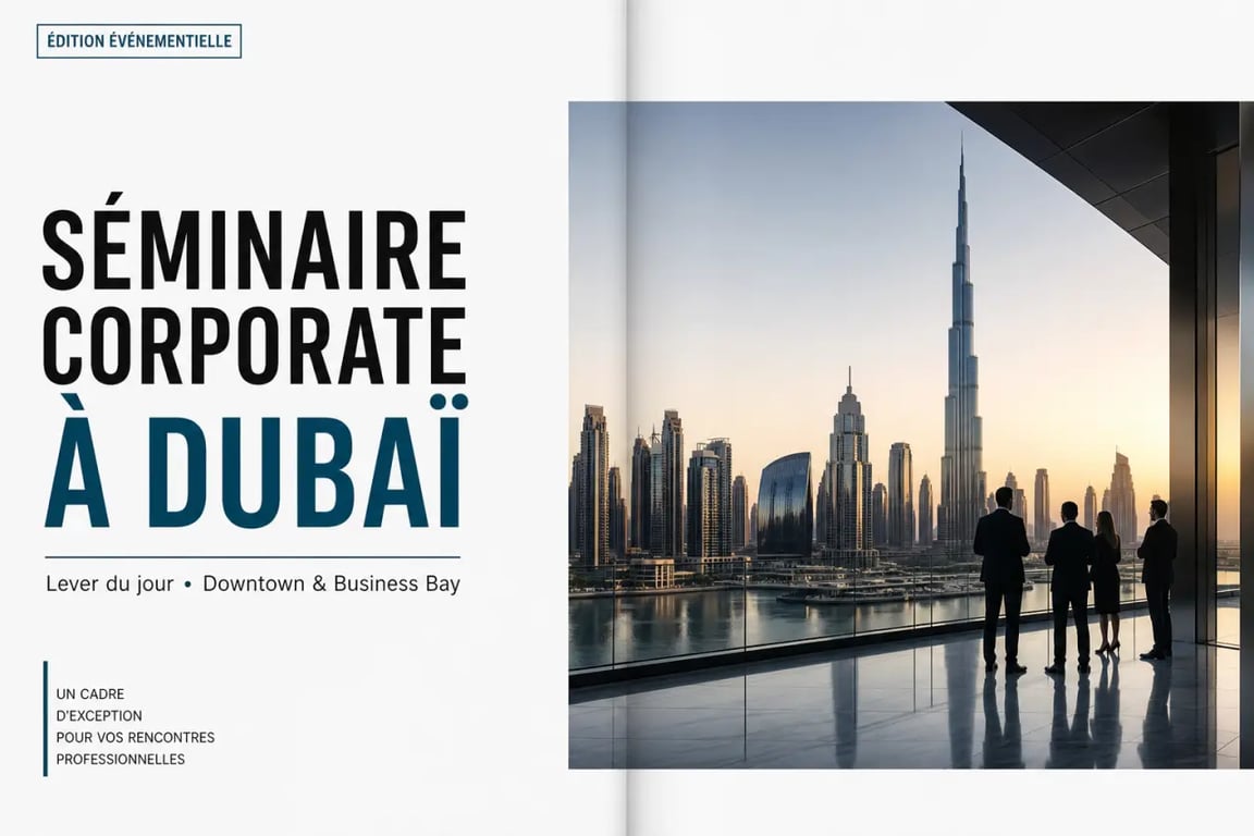 Organiser un séminaire d'entreprise inoubliable à Dubaï avec vue sur la skyline et l’ambiance business
