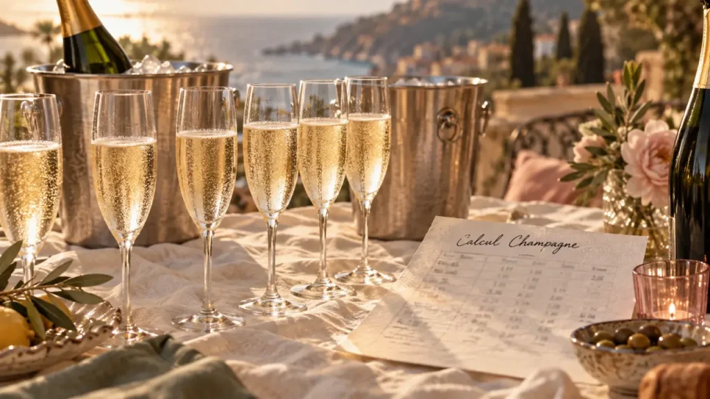 Combien de champagne prévoir par personne ? Les repères pour l’apéritif, le repas et la réception