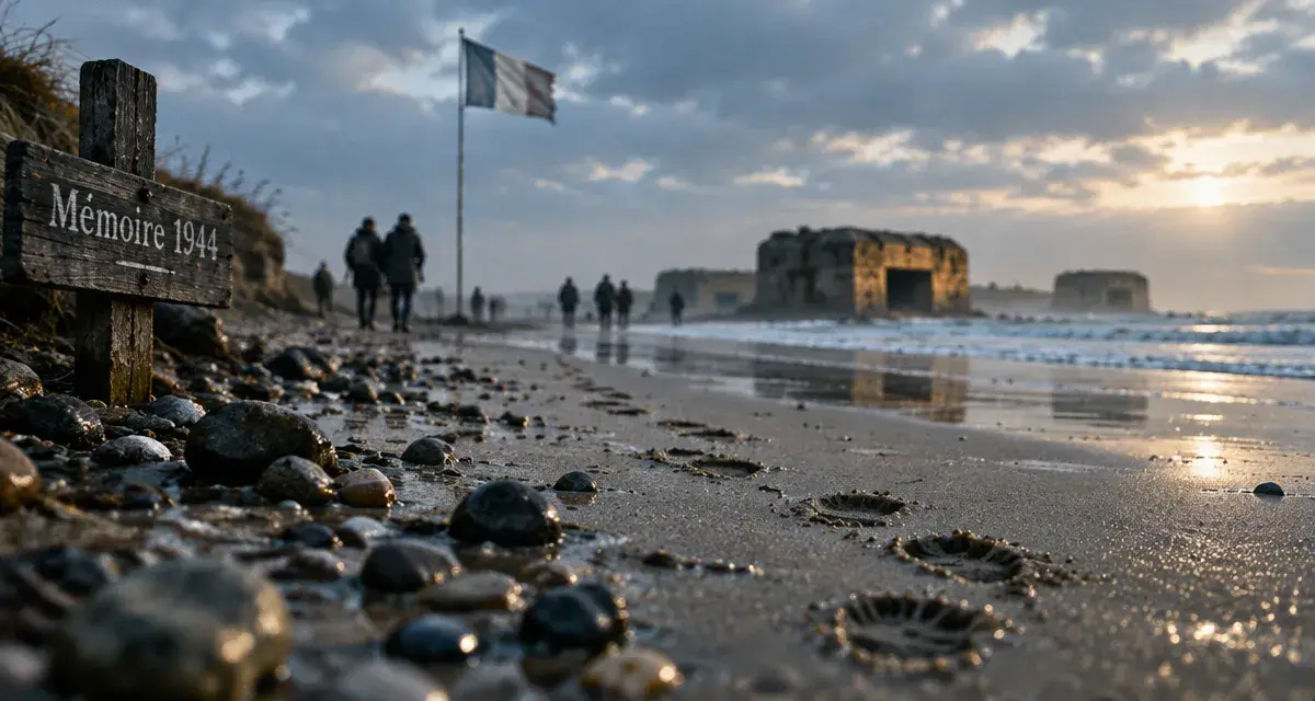 Visiter la Normandie en 3 jours : Omaha Beach, sable humide et vestiges 1944
